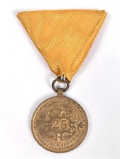 Österreich 1. Republik ( 1919–1934 )  Feuerwehr- und Rettungsmedaille 25 Jahre, 