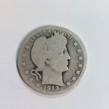 1913 P Barber Quarter  Better Date ***FREE SHIPPING*** -0813-9
