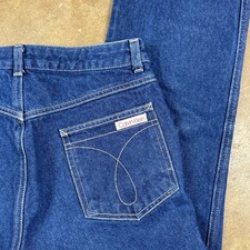 Vintage Calvin Klein Jeans Women  s Size 9 Straight Leg High Rise USA Denim