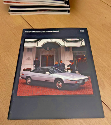 Subaru of America Annual Report 1987 Vintage Corporate Automobile Ephemera