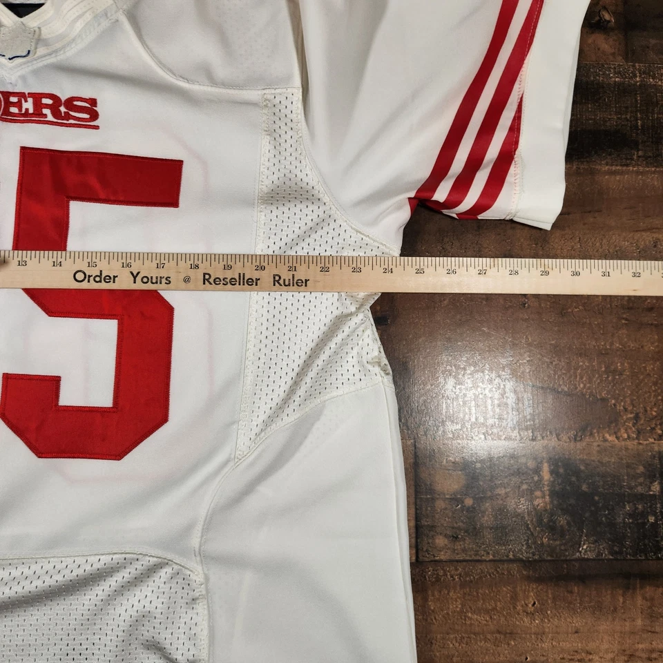 Camiseta masculina de futebol San Francisco 49ers 48 branca Vernon Davis #85 NFL Swoosh - Imagem 4 de 4