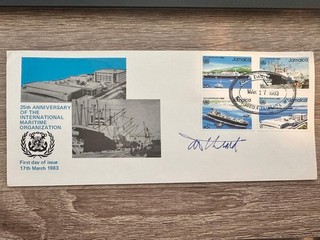 Jamaica FDC 1983 IMO 25th Anniv International Maritime Organisation 4 Stamp