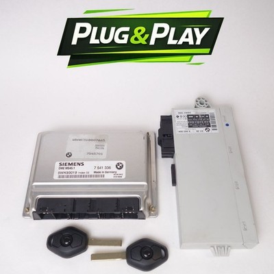   2004-2005 BMW E60 530i M54 ENGINE CONTROL UNIT DME ECM ECU CAS KEY 7541336  