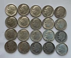 Lot of (20) Silver Roosevelt Dimes Mixed Years Circulated
