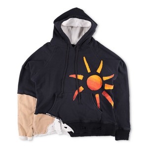 Greg Lauren フーデッド レザー×スウェット ジャケット サイズ2 Greg Lauren Hoodie | eBay