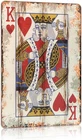 Vintage Poker Tin Metal Signs Home Décor King of Hearts Playing Card Wall Man Ca