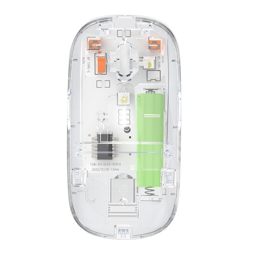 Transparente Kabellose Maus 2,4 G USB Bluetooth Wiederaufladbar Ergonomisch9667