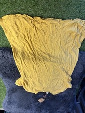 Umgee USA Women's Yellow Embroidered Dress Tunic Floral Boho Size Large