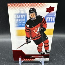 2022 Upper Deck Team Canada Juniors Connor Bedard Black Signature #2 card