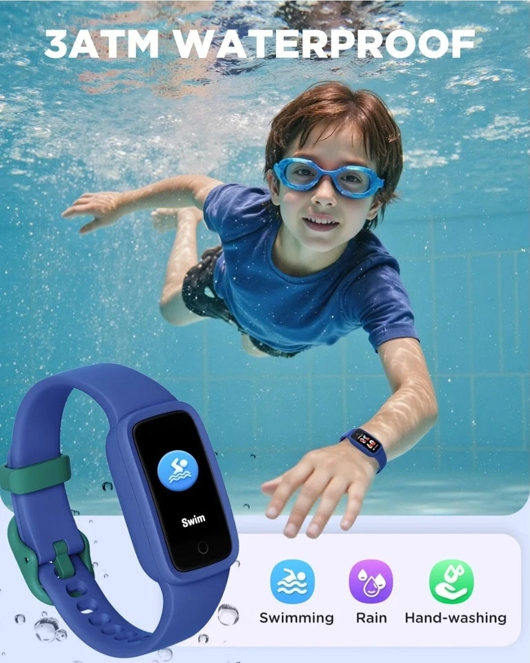 BIGGERFIVE Vigor 3 Kids Fitness Tracker Watch, AMOLED Screen, waterproof 3 ATM. - Image 3 of 4