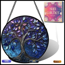 Blue Tree of Life Suncatcher 7.8" HKDGOKA