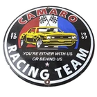 Vintage Chevrolet Sign - Camaro Automobile Racing Team Motors Porcelain Sign