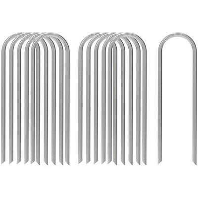 Landscape Fabric Staples - 12'' Metal Garden Stakes, 100 Pack