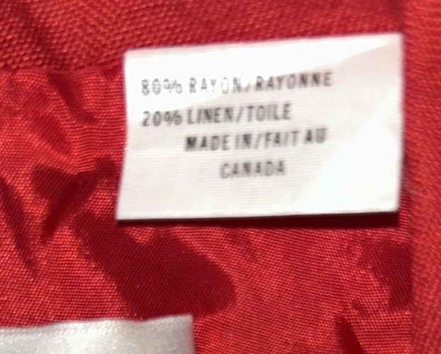 NEW vintage y2k long blazer Size4 Cherry Red 20% Linen Made In Canada # Mob Wife - Image 4 of 4