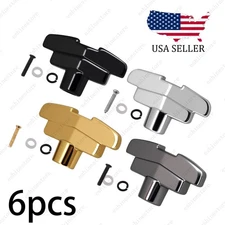 1 Set (6Pcs) Guitar Tuning Peg Button Machine Head T-Shaped Buttons - 4 Colors