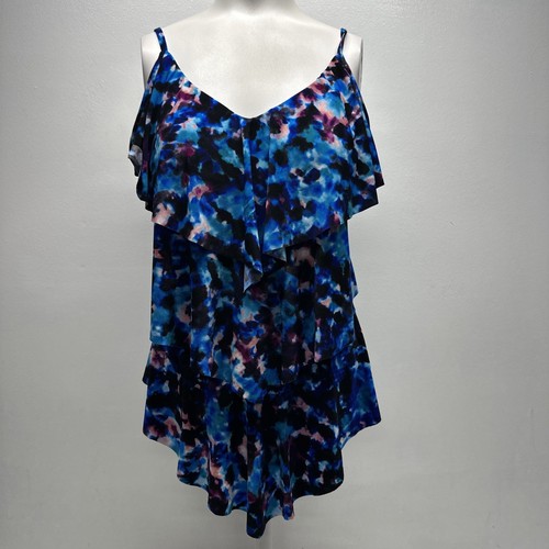 Magicsuit Miraclesuit Rita Tankini Badeanzug Tank Top Ultraviolett Lila Gr. 16 - Bild 3 von 12