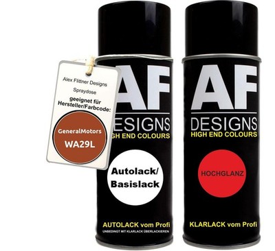 Autolack Spraydose Set  GeneralMotors WA29L Orange Copper Metallic Basislack Kla