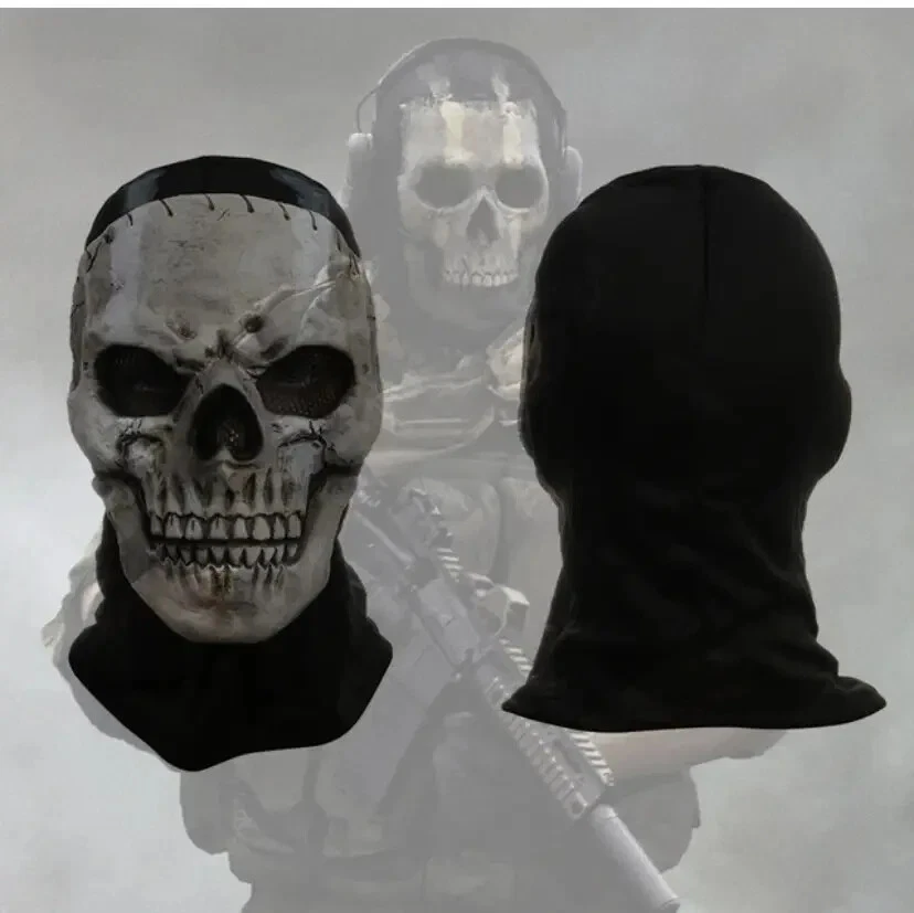 Military tactical balaclava mask with Ghost skull from the game - Call of Duty..