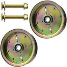2 Deck Flat Idler Pulley For Husqvarna Craftsman 589766101 589766102 539132728