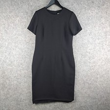 Miller's Dress Womens 12 Black Short Sleeve Business Office Work 8559