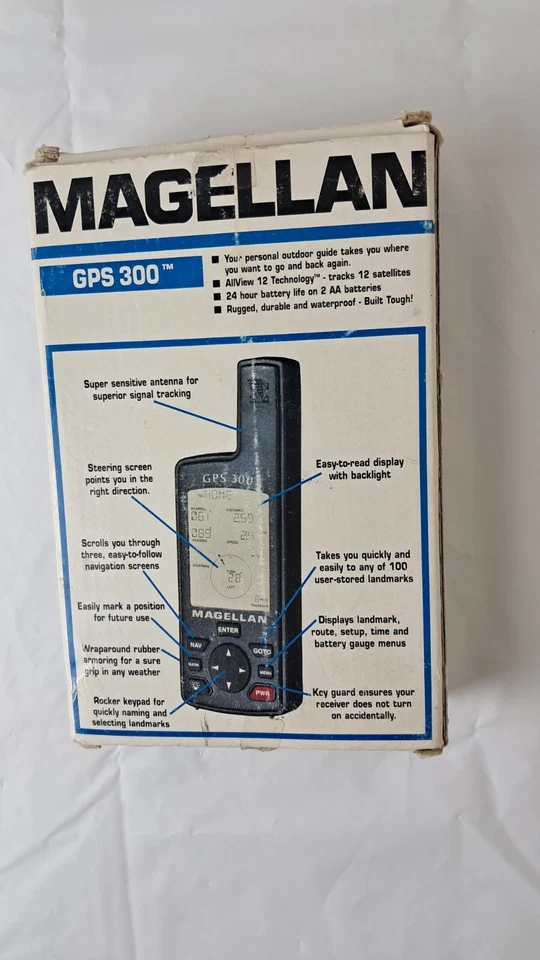 Vintage Magellan GPS 300 Satellite Navigator Portable Handheld - Image 3 of 4