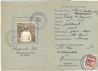 1934 Grenzausweis / Grenz-ID #335 deutsch-niederländischer Grenzübergang