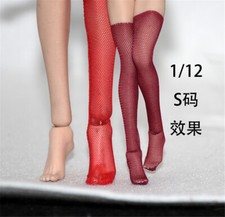 1:12 Mesh High Socks Stockings Clothes For 6" Female Phicen TBL Figure Body Toys