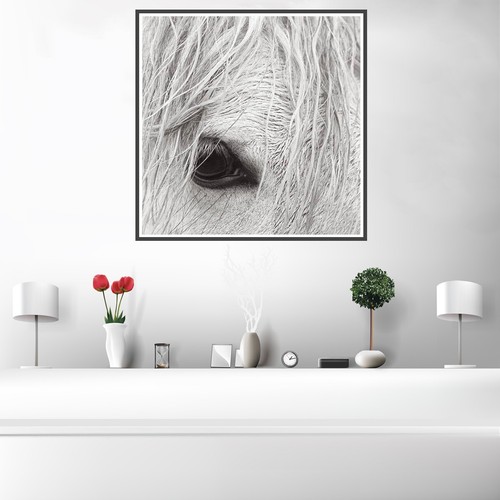 Animal White Horse Canvas Art Print Poster Living Room Wall Picture Modern Decor - Picture 4 of 17