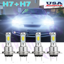 For Hyundai Tiburon 2003-2006 - 4x H7 White Led Headlight High Low Beam Bulbs
