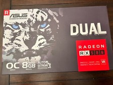BRAND NEW ASUS AMD Radeon RX580 8GB GDDR5 Graphics Card DUAL-RX580-O8G 