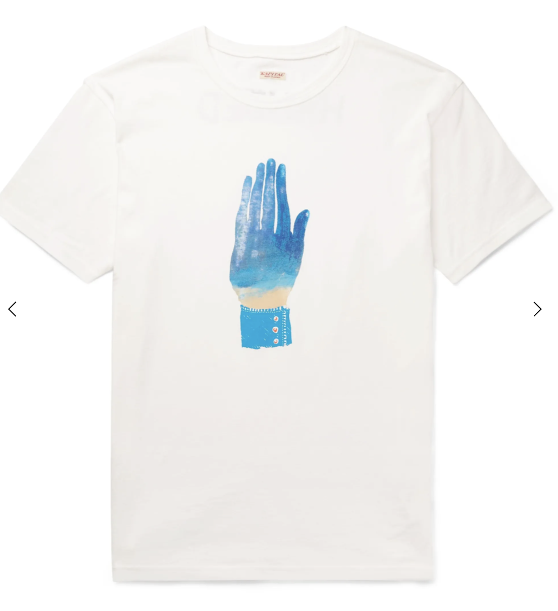 Kapital Kountry blue handed t-shirt White size 2 | eBay