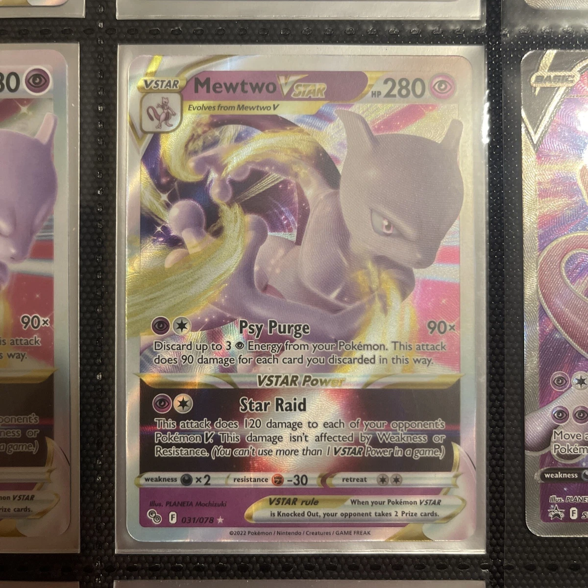  Mewtwo Vstar 031/078 - Pokemon Go - Ultra Rare Card : Toys &  Games