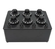 Adjustable Variable 6 Dials DC Resistance Box Decade Resistor Box 0-11.11110 kΩ