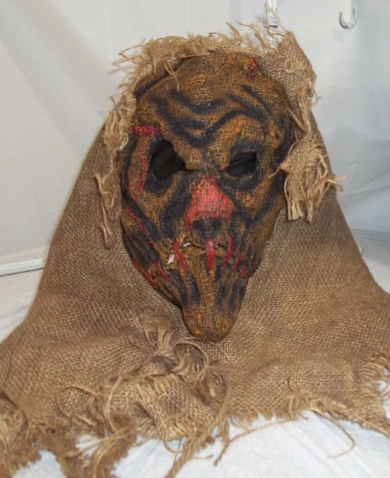 Halloween Divertido Mundo Espeluznante Zombie Máscara Cubierta de Arpillera Completa Máscara Facial Teatro Foto 4 de 4