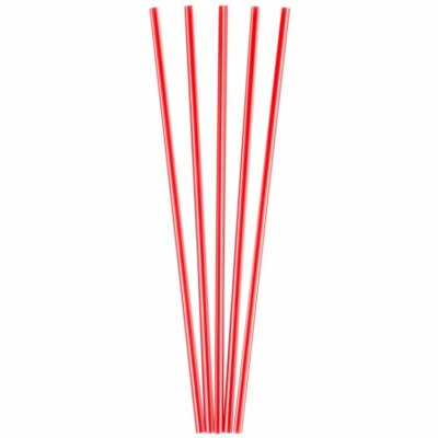 1000 Pack Red Plastic Coffee Stirrers Straws Cocktail Sip Stir Sticks 8 In - Foto 6