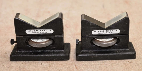 2 Micro Rise inspection V block 3325162 gunsmith shaft alignment precision tool