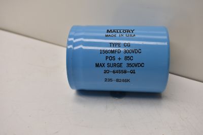 Mallory Type CG 1560MFD 300VDC Max Surge 350VDC 235-8246K