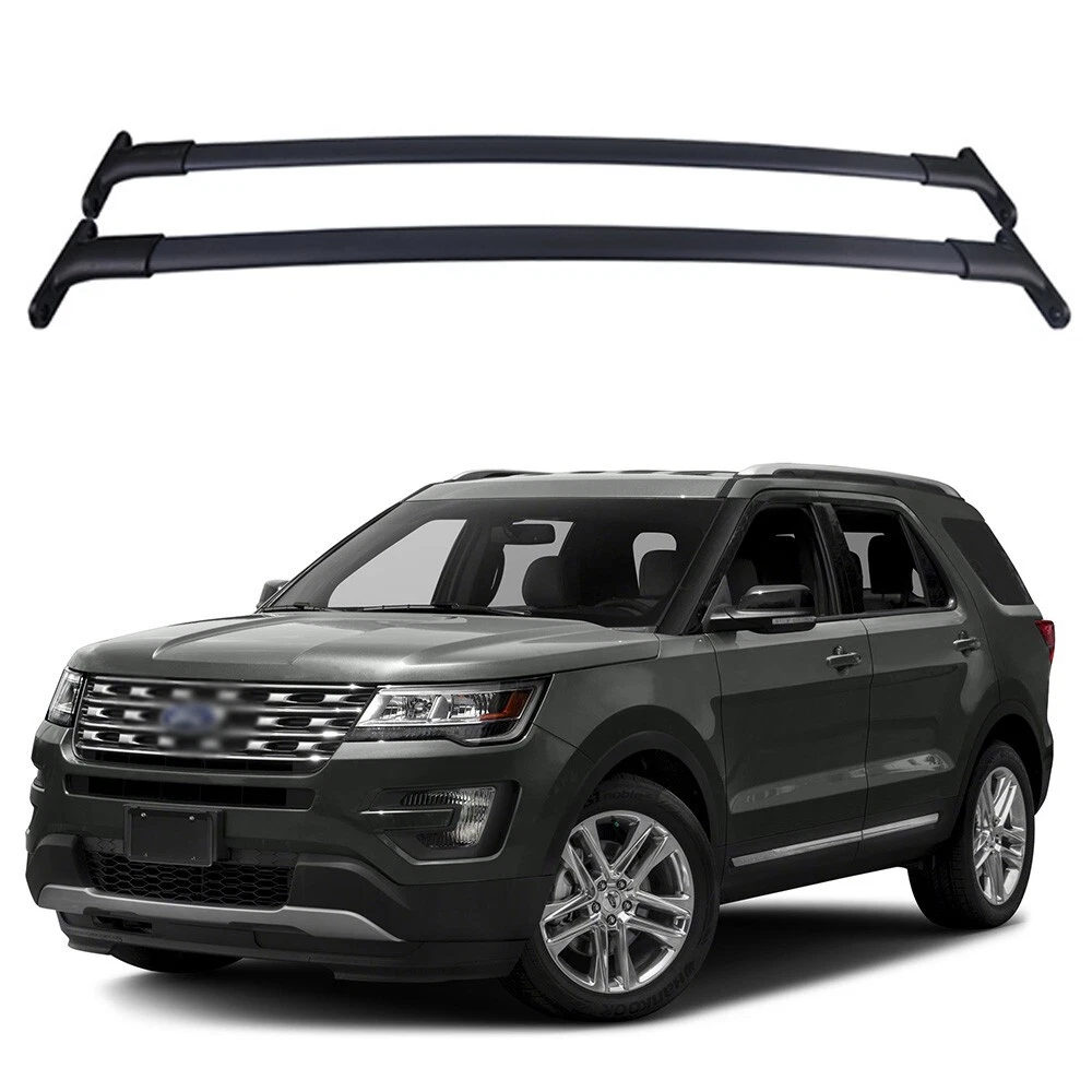 Crossbar Roof Racks Fits for Ford Explorer 2016 2018 2PCS Stainless Steel