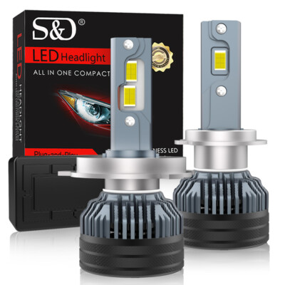 50000LM CSP LED Headlight Bulb Kit High Low Beam 140W Super Bright 6500K White