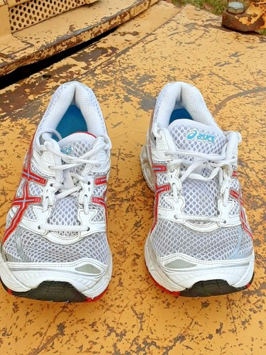 Asics Gel-Cumulus 13 Women\u0026#039;s size 8.5 D White Red Running SoLyte  T1A5N-0126 | eBay