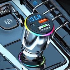Wireless Car Bluetooth FM Transmitter Charge Adapter MP3 Player Audio Handsfree