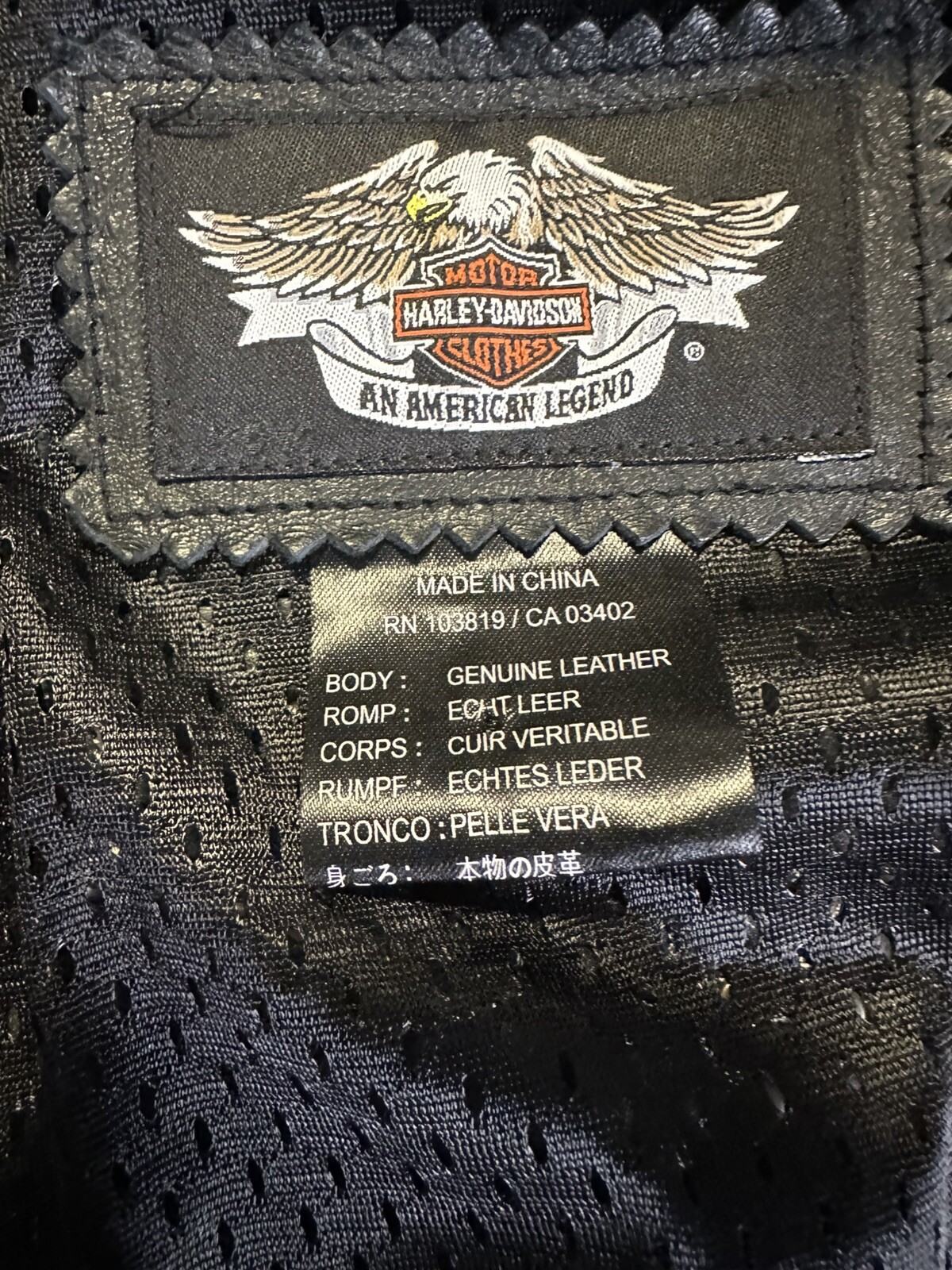 NWT Harley Davidson Women’s Leather Jacket  Whispering Wind 97042-11VW image 6