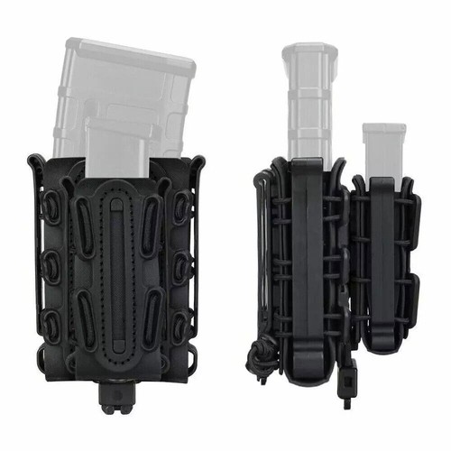 Custodia per riviste 5,56 mm 7,62 mm con clip MOLLE e clip da cintura supporto Mag universale - Foto 6 di 13