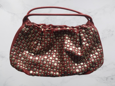 Sac En Cuir SONIA RYKIEL Modèle Domino - Bleu, Bandoulière - Neuf Sans étiquette