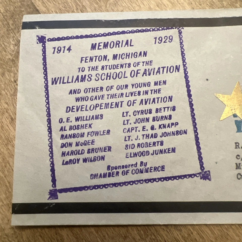 1929 cover airmail Fenton Michigan Aviation memorial Michigan To Cuba - Image 2 of 4