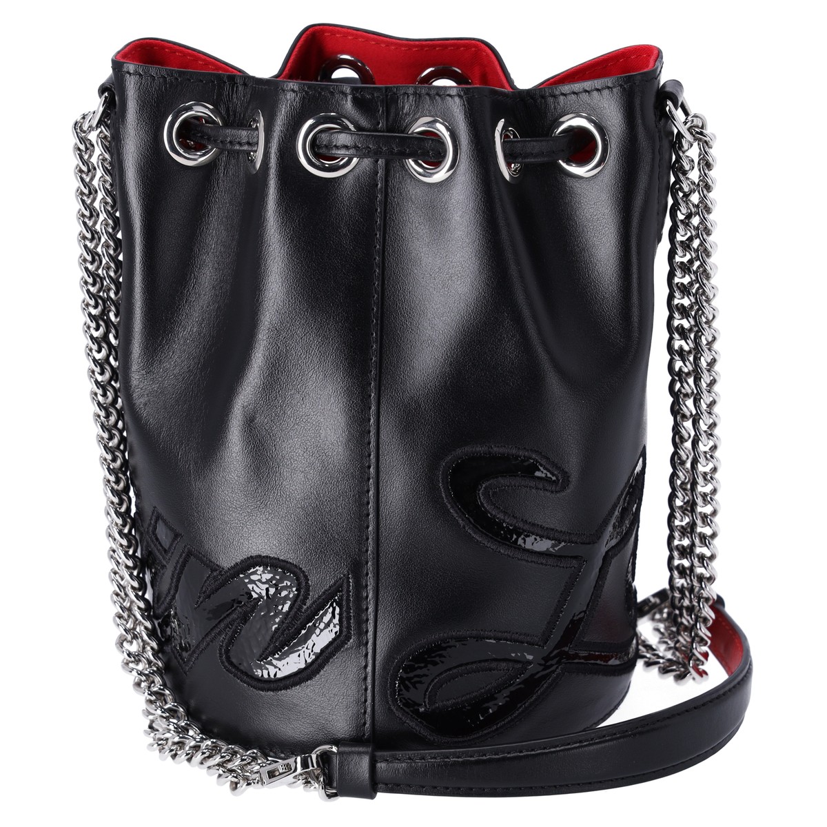 【Christian Louboutin】 Marie Jane leather bucket bag Christian Louboutin Marie Jane Bucket Shoulder Bag 1195168