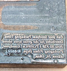 Antique Good Year  Packaging Film Copper Printing Block Advertisement — photo 4