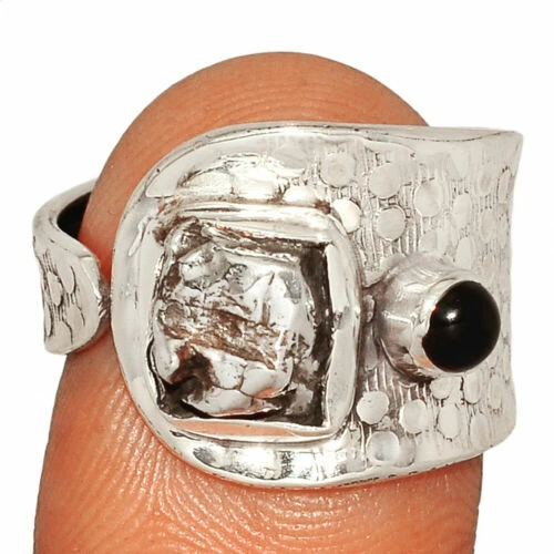 Anelli di lusso in argento con pietra principale onice