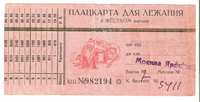 How to read my train ticket? - F.A.Q.   Russiantrains.com