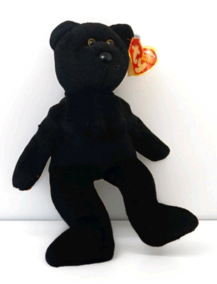 Ty Beanie Babies Shudders Bear Halloween Ghost Trick No Treat Bag or Sheet 2005
